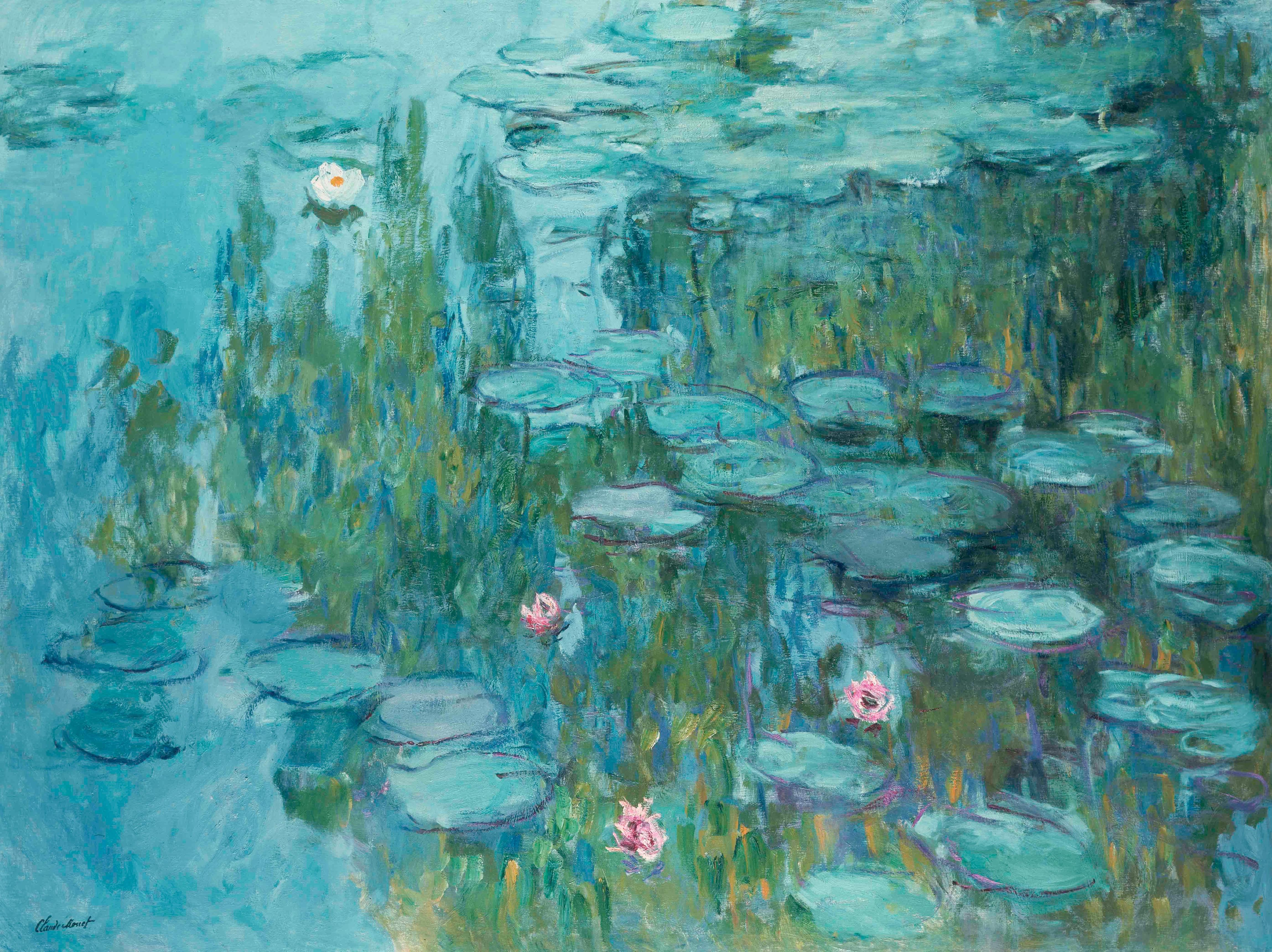 Claude Monet, un dipinto di ninfee come riferimento alla sua pittura