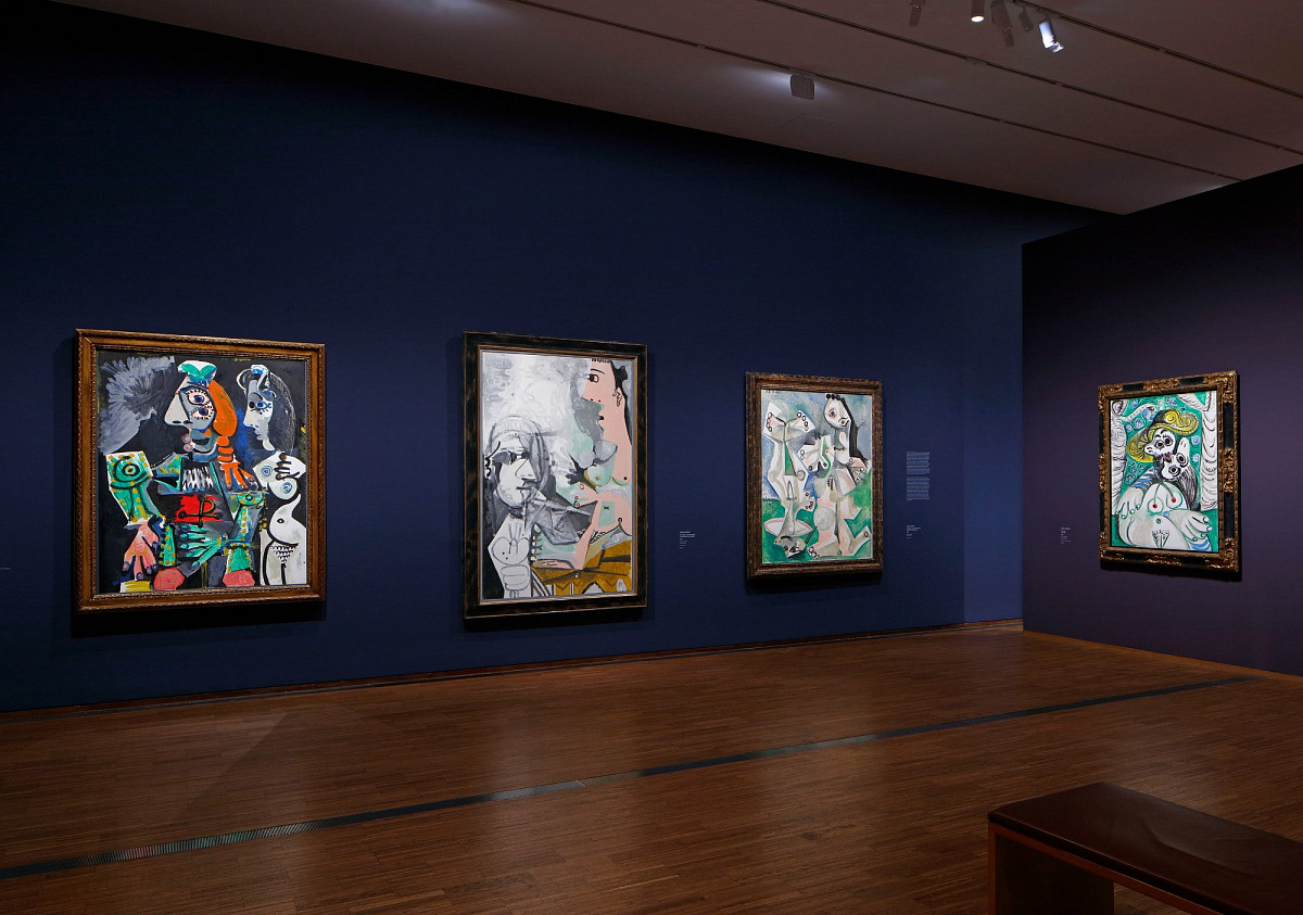 Sala con quattro dipinti figurativi di Pablo Picasso
